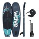 image 1 of Wave Surf Kids 3.0 2-in-1 Inflatable Paddle Board & Kayak (SUP), 8'6", Navy