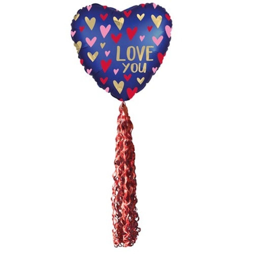 image 1 of Twirlz Medium Red Balloon Tail 86cm