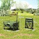 image 7 of Outsunny 62L Festival Trolley, 120kg Heavy Duty Folding Trolley Cart, Green