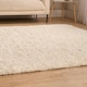 image 4 of OHS Fluffy Anti-Slip Plain Shaggy Floor Mat Rug, 120x170cm - Cream | Cream | 120x170cm