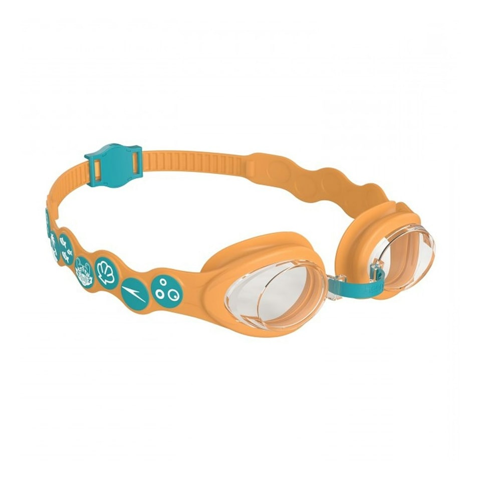 image 1 of Speedo Childrens/Kids 2024 Spotted Swimming Goggles - Orange/Green - One Size