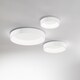 image 2 of ZIGGY Round 60cm Integrated LED Semi Flush Light Black, 3000K, Non-Dim