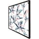 image 2 of Winter pink & blue flowers (Picture Frame) Black | S