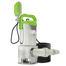 Outsunny 1100W Water Pump with Float Switch, 18500L/H Electric Sump Pump Green