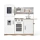image 2 of Kidoz Deluxe Wooden Play Kitchen - Role Play Kitchen - White