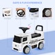 image 7 of HOMCOM Compatible Kids Ride On Car Truck Mercedes Benz Licensed Toddler Foot To Floor Slider withUnder Seat Storage for 12 - 36 Months White