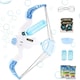 image 2 of 3-in-1 Blue Bow and Arrow Bubble Gun – Water Blaster Archery Toy with Lights – Leak-Proof Outdoor Summer Gift for Kids Ages 3+