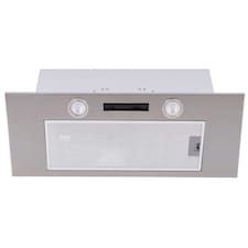 SIA CUP90SI 90cm Canopy Cooker Hood Kitchen Extractor Fan In Silver Built-in