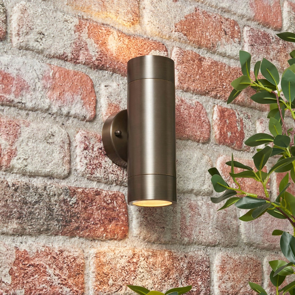 image 1 of BHS Bruce Outdoor Wall Light, Bronze