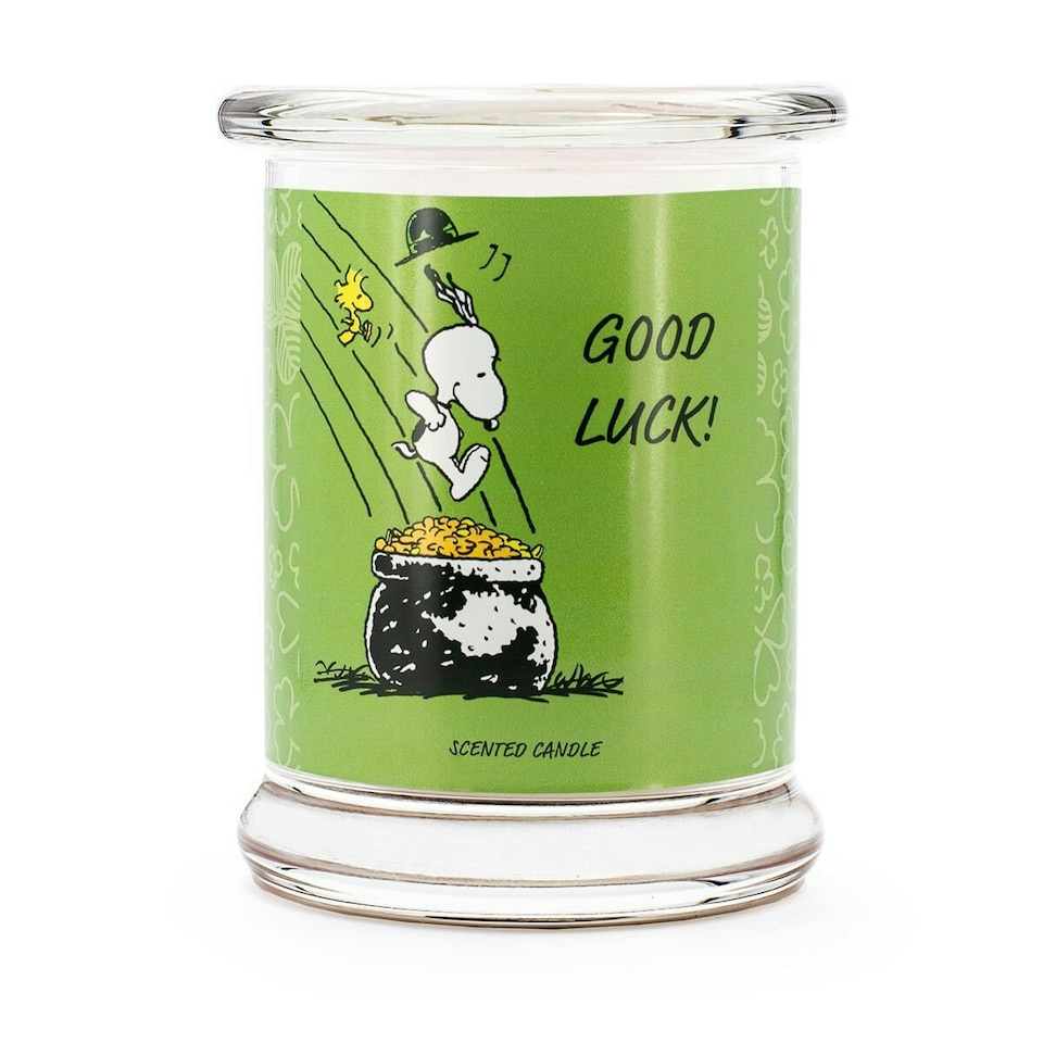 Peanuts Scented Candle Good Luck - 250g White