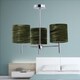 image 4 of Set of 2 Brea - Chrome Light Fittings with Green Velvet Shades | Chrome | Green | 2