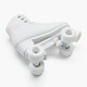 image 7 of Decathlon White Roller Skates - 4-Wheel Skates 100 Series