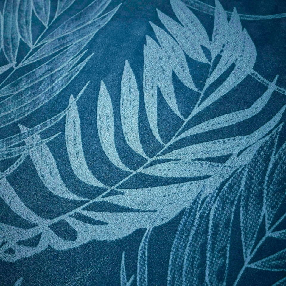 image 1 of Portfolio Home Woburn Botanical Leaf Bedding Duvet Cover Set Blue | Double