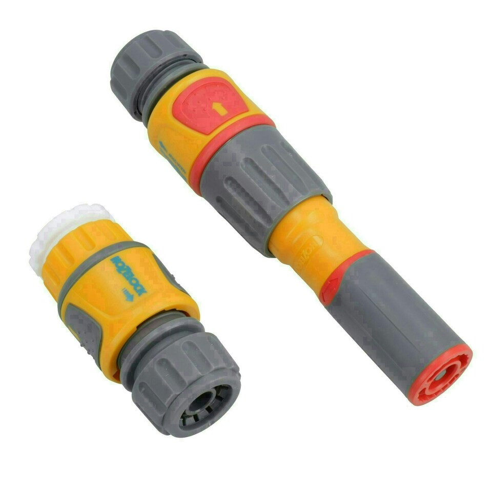 image 1 of Hozelock Twist 3in1 Spray Nozzle Garden Yard Hose Pipe Water Gun & Fittings