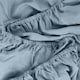 image 5 of OHS Plain Fitted Bed 25cm Deep Elasticated Sheet, King - Blue