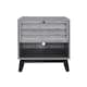 image 1 of Vaughn Accent Side Table with Flip Down Door in Grey Oak | Grey | Grey Oak