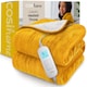 image 5 of Cosi Home Fleece & Sherpa Electric Heated Throw - Mustard