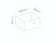 image 4 of Foldable Fabric Storage Box with Metal Eyelet Handle | Blue | 1