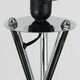 image 1 of ValueLights Camden Chrome Tripod Floor Lamp Navy Blue Taper Shade Blue