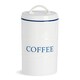 image 1 of Nicola Spring White Farmhouse Coffee Canister - 11cm