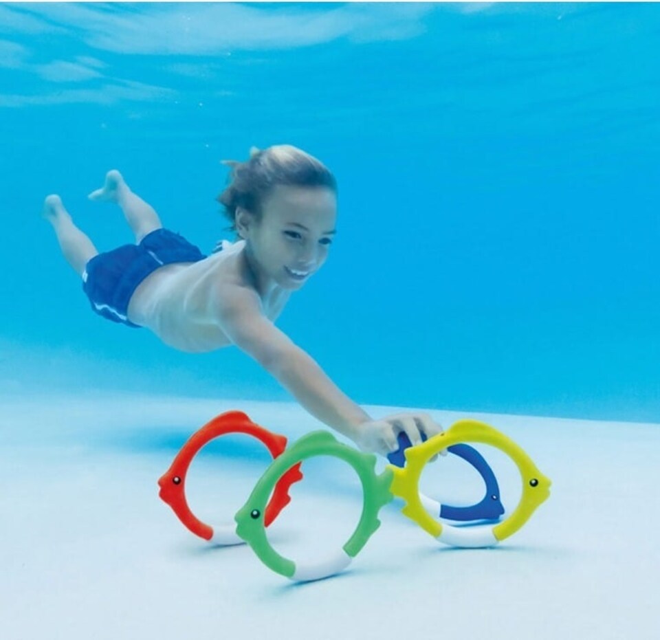 image 1 of Intex Underwater Fish Rings - Diving Toy