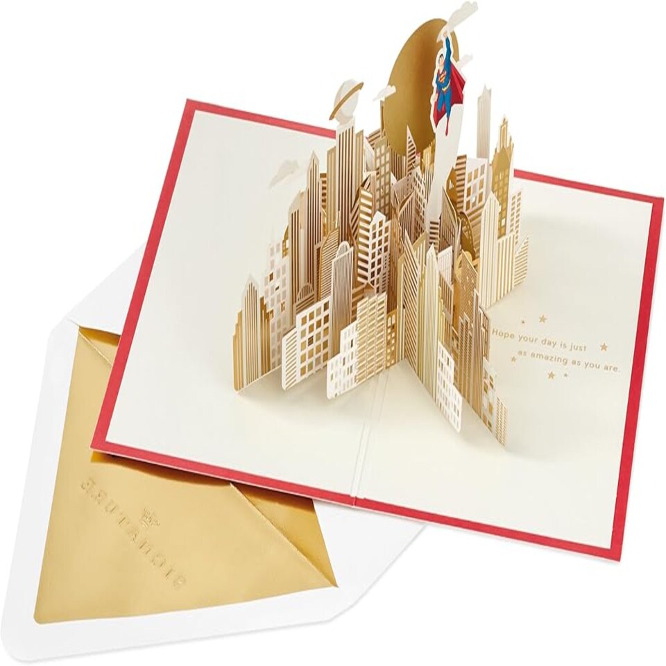 image 1 of DC Comics Superman 3D & Pop Up Any Occasion Card Birthday Father's Day