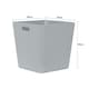 image 4 of Wham Studio 3 x 18L Deep Rectangular Plastic Storage Baskets Ice White Grey