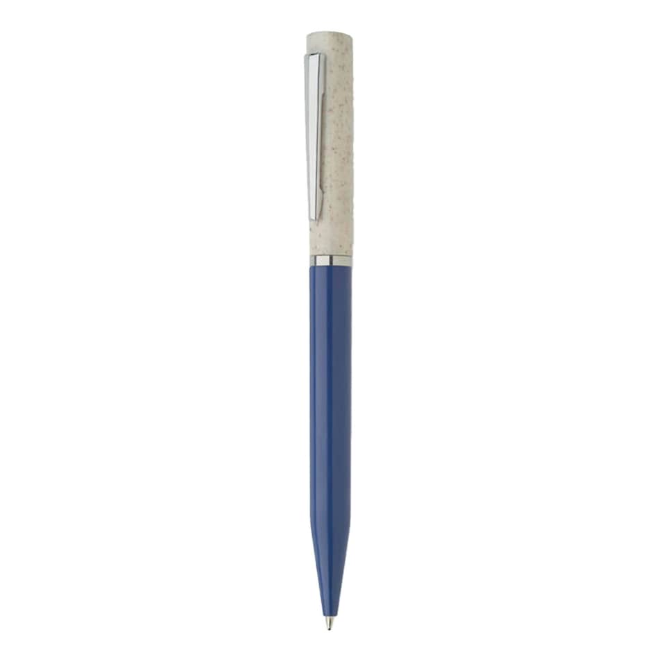 image 1 of MidOcean Maipen Ballpoint Pen - White/Blue - 14.2cm x 0.9cm x 1.1cm
