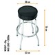image 3 of Rocksax AC/DC Bar Stool - Logo Black