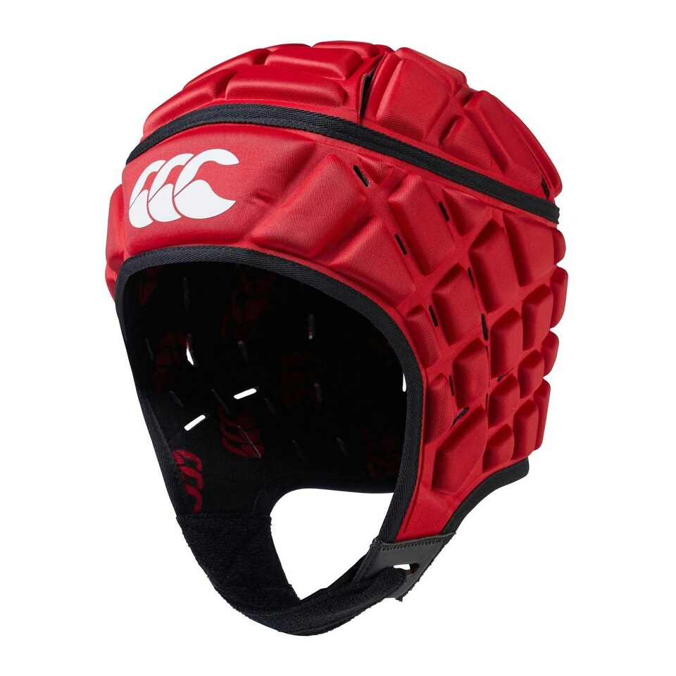 image 1 of Canterbury Boys Raze Logo Rugby Headguard - Red - L