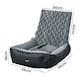 image 2 of Skylos Dog Booster Car Seat Travel Carrier Plush Bed Basket Portable Pet Grey