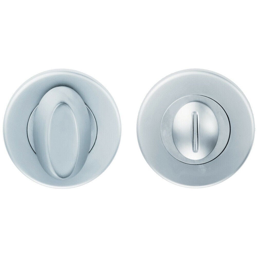 Loops Thumbturn Lock & Release Handle Concealed Fix Push On Rose Satin Chrome
