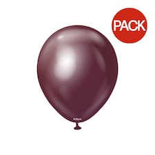 Kalisan Latex Mirror Balloon (Pack of 50) - Burgundy - One Size