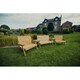 image 1 of Valley 7 Seat Set 1X3B 2 X 2B Angled Tray - Timber - L100 x W360 x H95 cm - Fully Assembled - Set of Waterproof Cushions Included