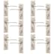 image 1 of Satin Nickel URFIC Como Dual Lever Door Handles | Multi | Keyhole | 6