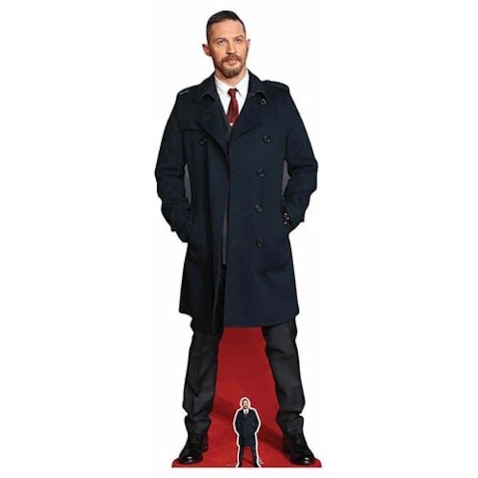 Tom Hardy Long Black Coat Lifesize Cardboard Cutout 177cm