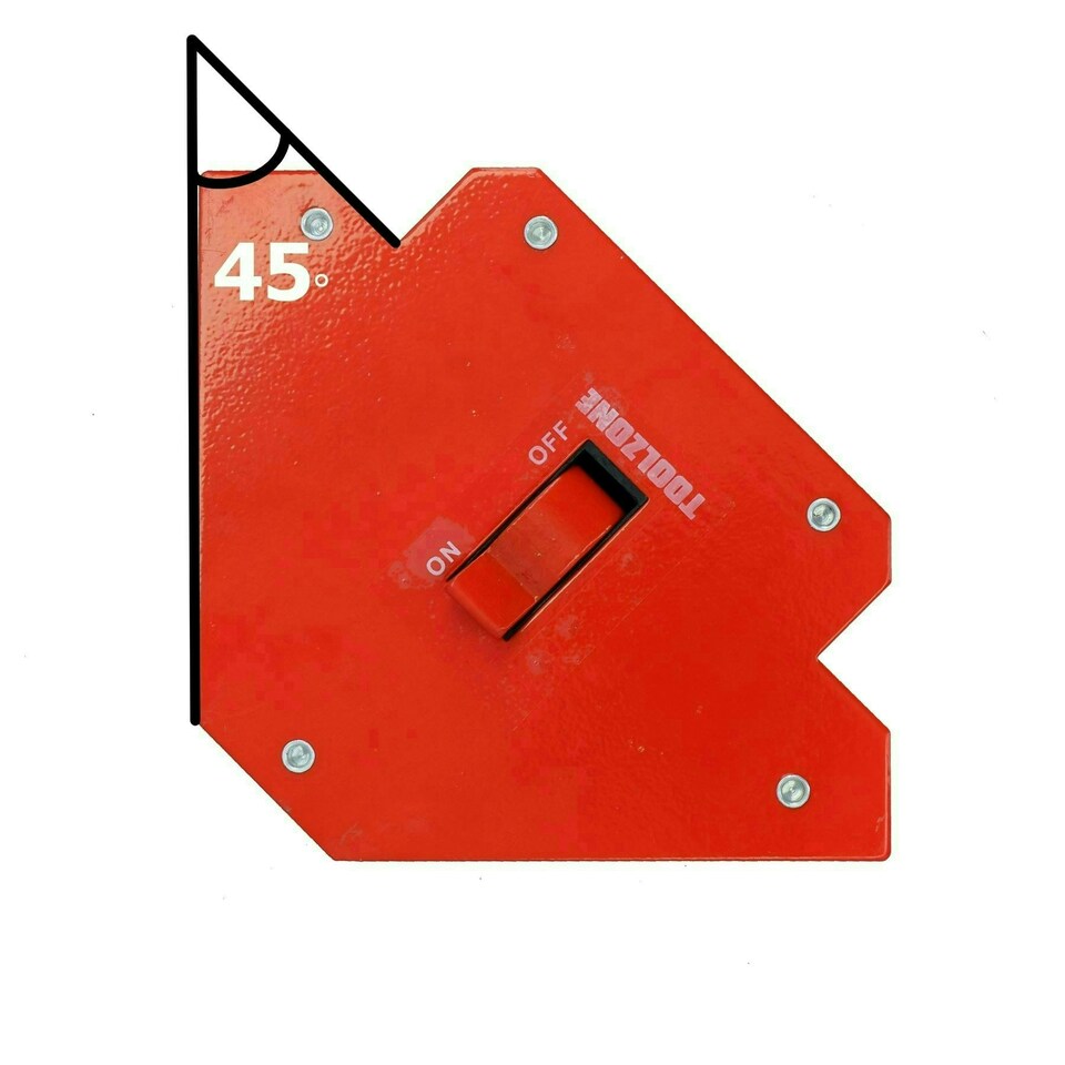 image 1 of 55lb Welding Magnet Holder Support With On Off Switch 45 90 135 Degrees 6pk
