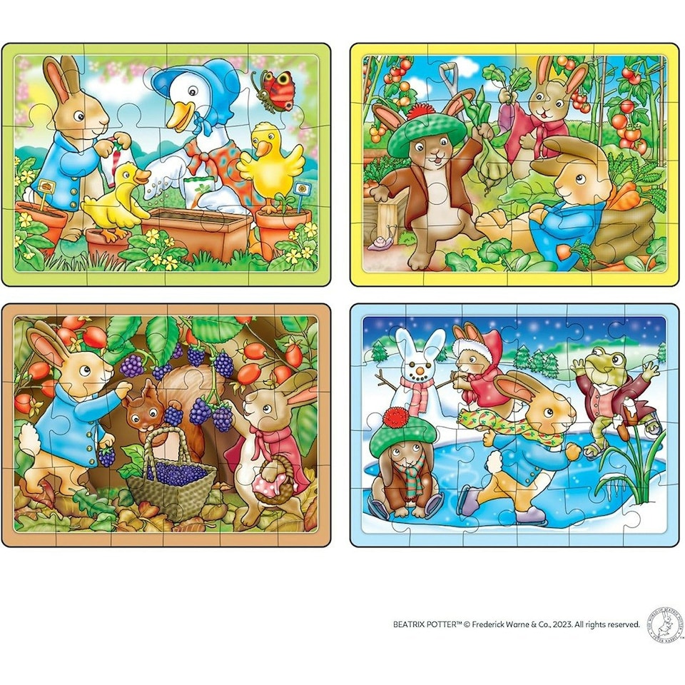 image 1 of Orchard Toys Peter Rabbit 4-In-A-Box Puzzles