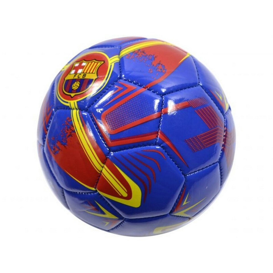 image 1 of Barcelona FC Turbine Crest Mini Football - Blue/Granite/Yellow - 1