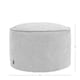 image 6 of icon Round Chenille Bean Bag Pouffe Grey Large Chenille Footstool | Grey | Grey | M