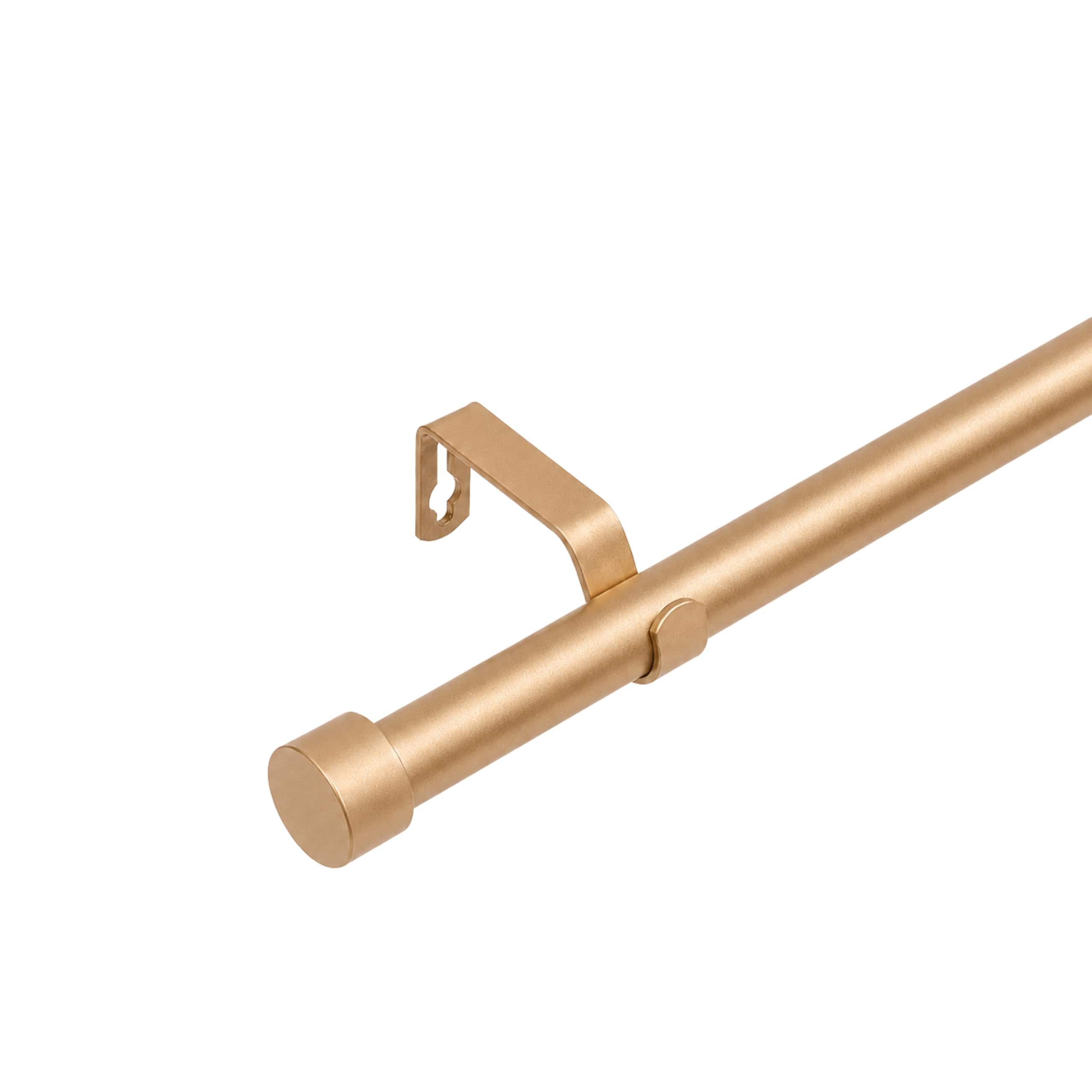 Lister Cartwright 19mm Bronze Extendable Curtain Pole (Stopper Finial, 120-220 cm), Brown