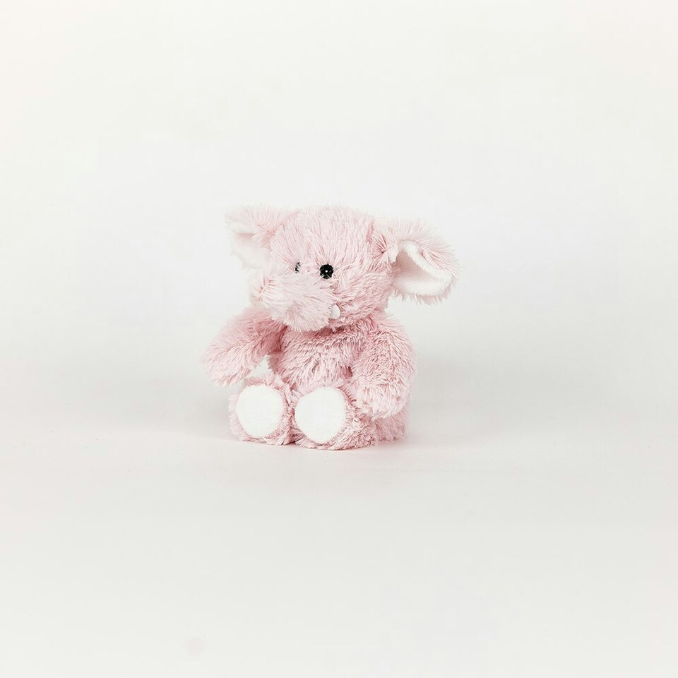 image 1 of Warmies Pink Elephant Plush Mini Size, Fully Microwavable and Weighted Cuddly Toy for Anxiety, Chill in The Freezer or Heat in Microwave, Soft Toy Heat Pad