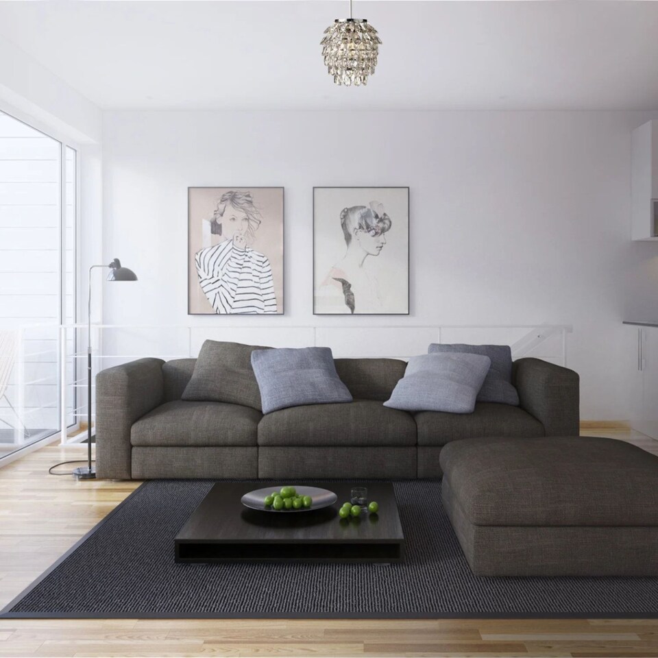 image 1 of Set of 2 Pineapple - Chrome and Clear Jewelled Pendant Lightshades | Clear | Chrome | Medium | 2