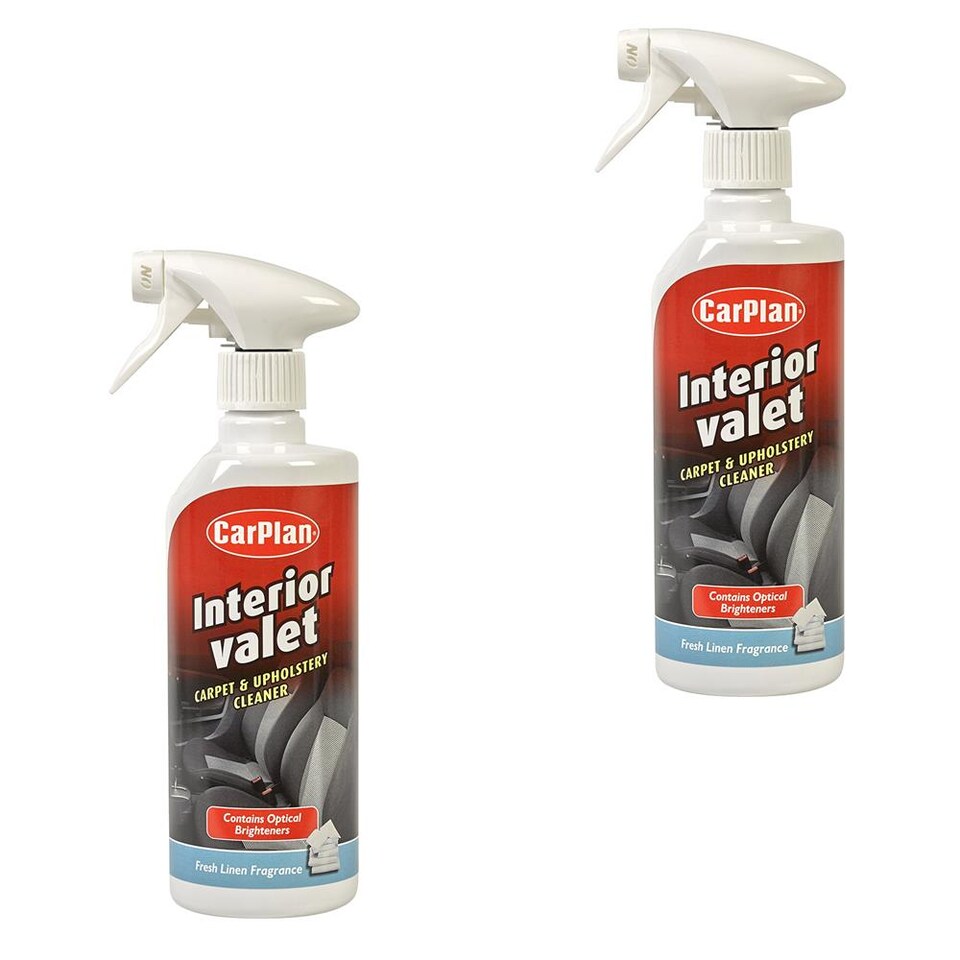 image 1 of CarPlan IVC600 Interior Valet Foaming Upholstery Cleaner - 600ml x2
