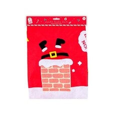 Santa Claus Christmas Jumbo Fabric Present Sack 70cm