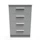 image 1 of Trent 4 Drawer Midi Chest of Drawers in Dusk Grey (Ready Assembled) | Grey | Dusk Grey