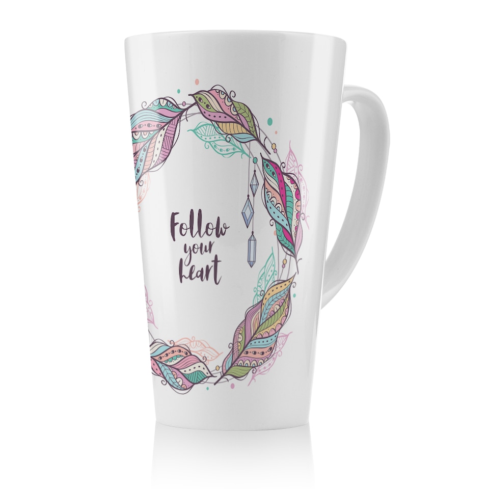 image 1 of Follow Your Heart Latte Mug