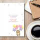 image 2 of Words 'n' Wishes Birthday Card for Great Grandaughter, Cute Hedgehog Holding Balloons, Multicoloured, 21.7 x 14.4 cms