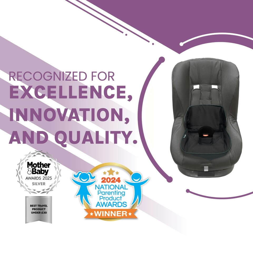image 1 of Lynmark® Potty Training Car Seat Protector Cover for Spills, Nappy Leaks, and Accidents Black | 1 pack