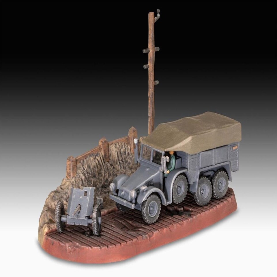 image 1 of Revell German Krupp Protze KFZ 69 w/3.7cm Pak (1:76 Scale)